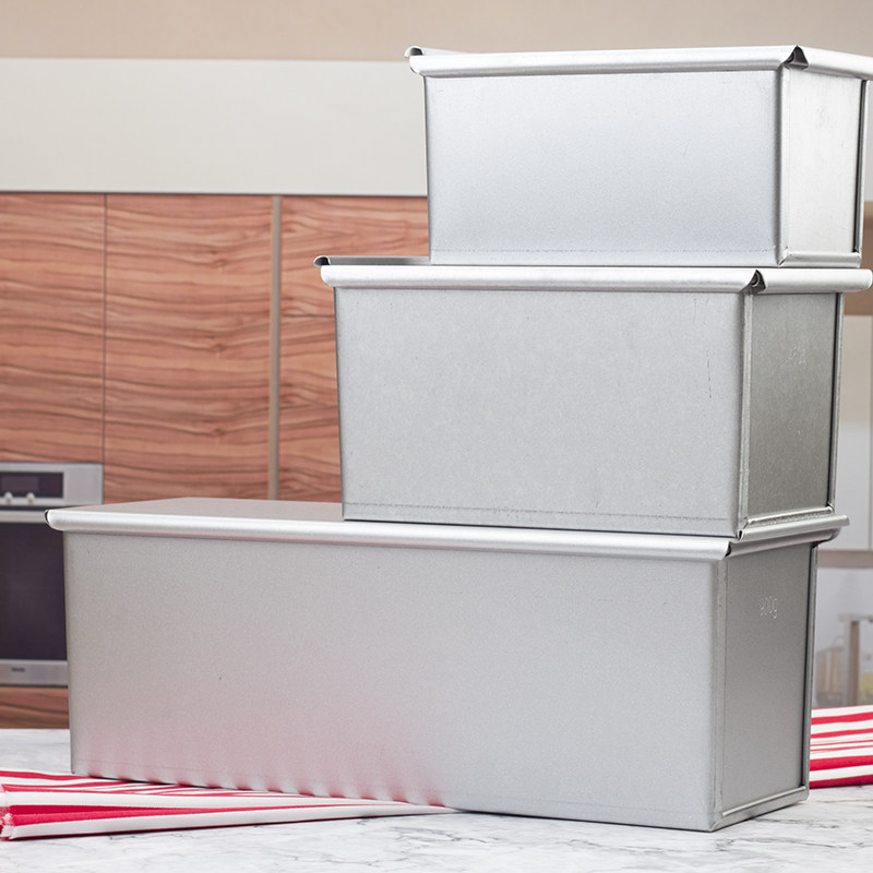 250 gr -900 gr with lid toast box aluminum alloy silver color toast box toast bread baking molds