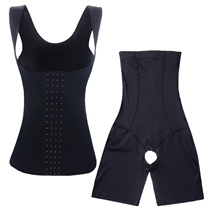 Breathable row buckle Strengthening of the cashew waist split waist split plastic sweaters womens summer ultrathin suit Beauty underwear Tites and glutes