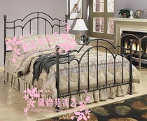 Iron bed Nordic modern simple single bed 1 2 meters apartment bed rental room hotel theme iron frame bed 1 5