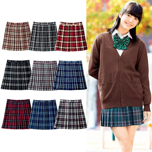  Japan cecile plaid skirt JK school uniform uniform pleated skirt AKB48 Watanabe Asayou same paragraph