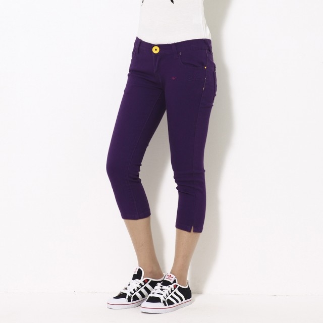 Closure Clearance LOTTO Lotto Women's Denim Nine Points Denim Casual Pants EJQF002-1