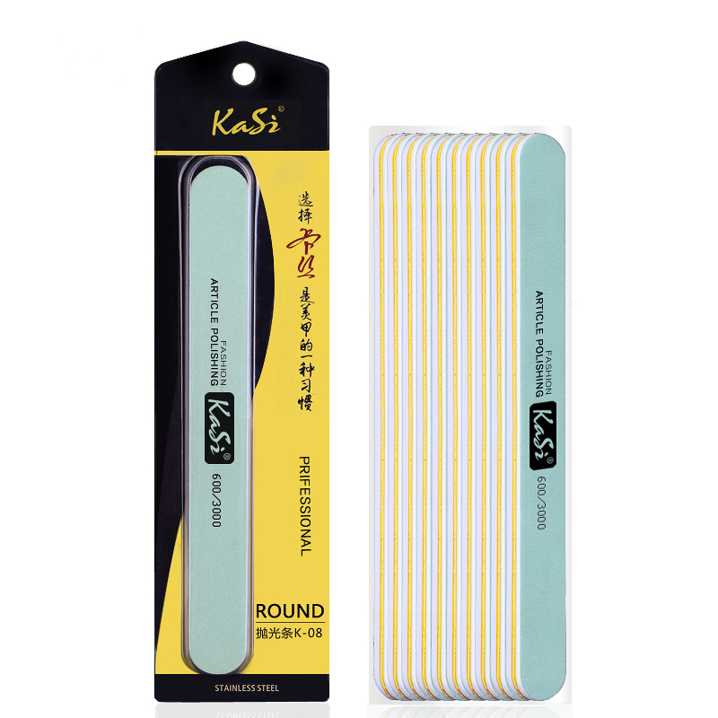 KaSi美甲抛光条 指甲磨砂打磨搓条打蜡条打蜡膏海绵挫护理工具
