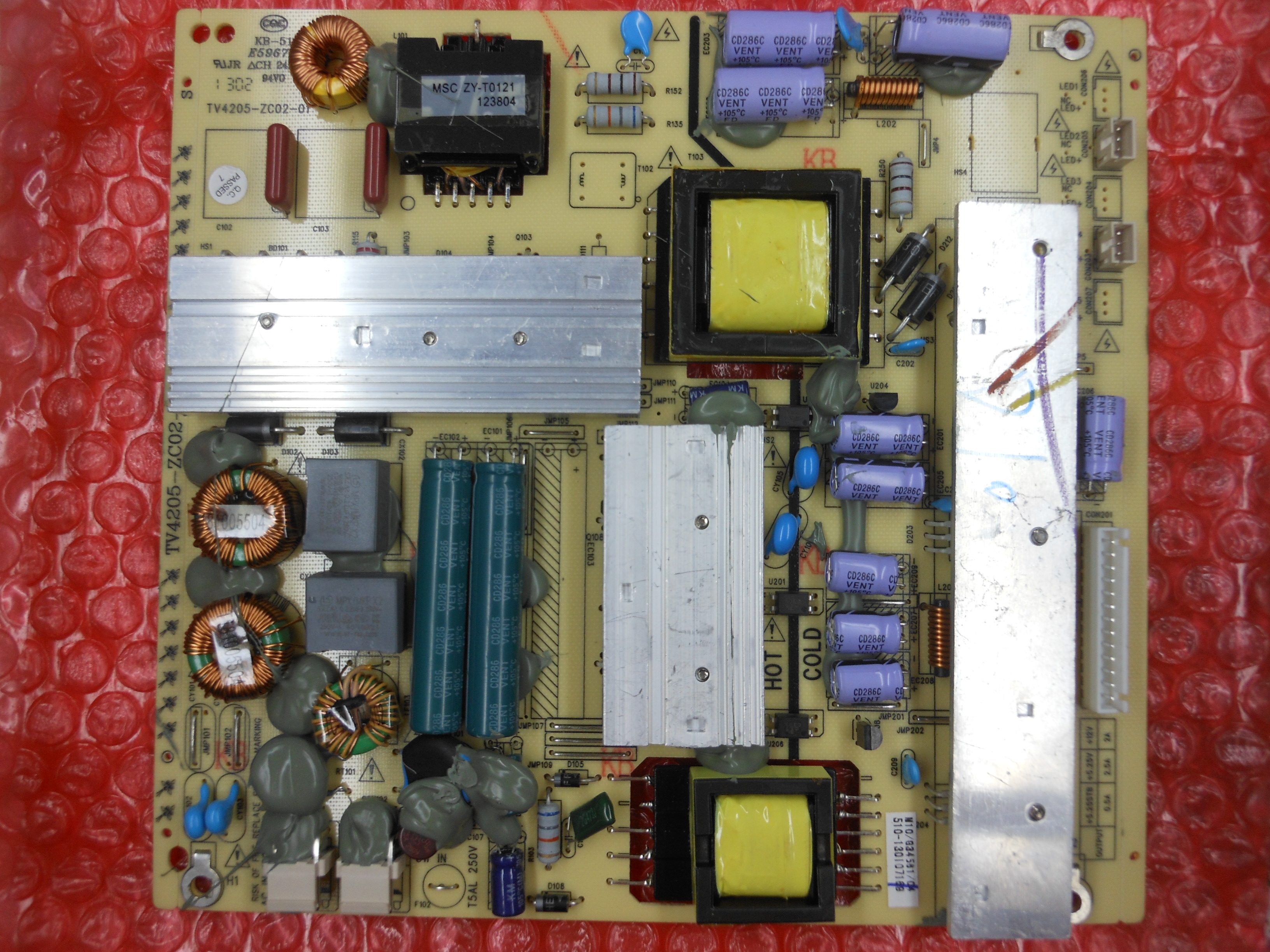 Brand new TCL ROWA L37E10 LE39D881046D8810 power supply board TV4205-ZC02-01