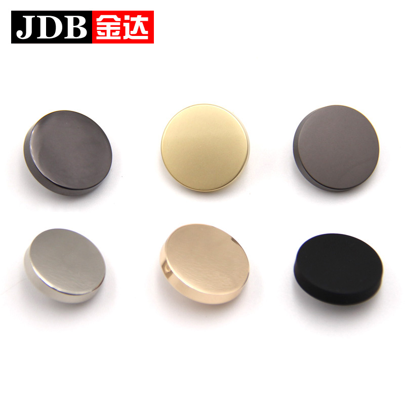 Flat buttons Round versatile men's and women's shirts, coats, suits, metal buttons, coat buttons, gold buttons