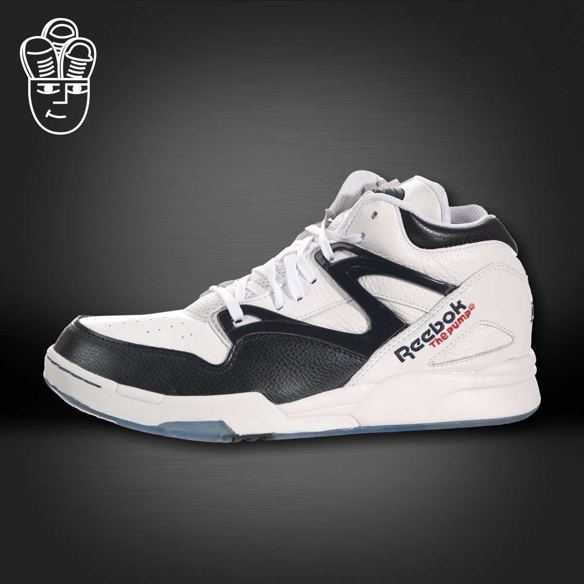Reebok Pump Omni Lite 锐步男子充气复古篮球鞋 经典黑白休闲鞋