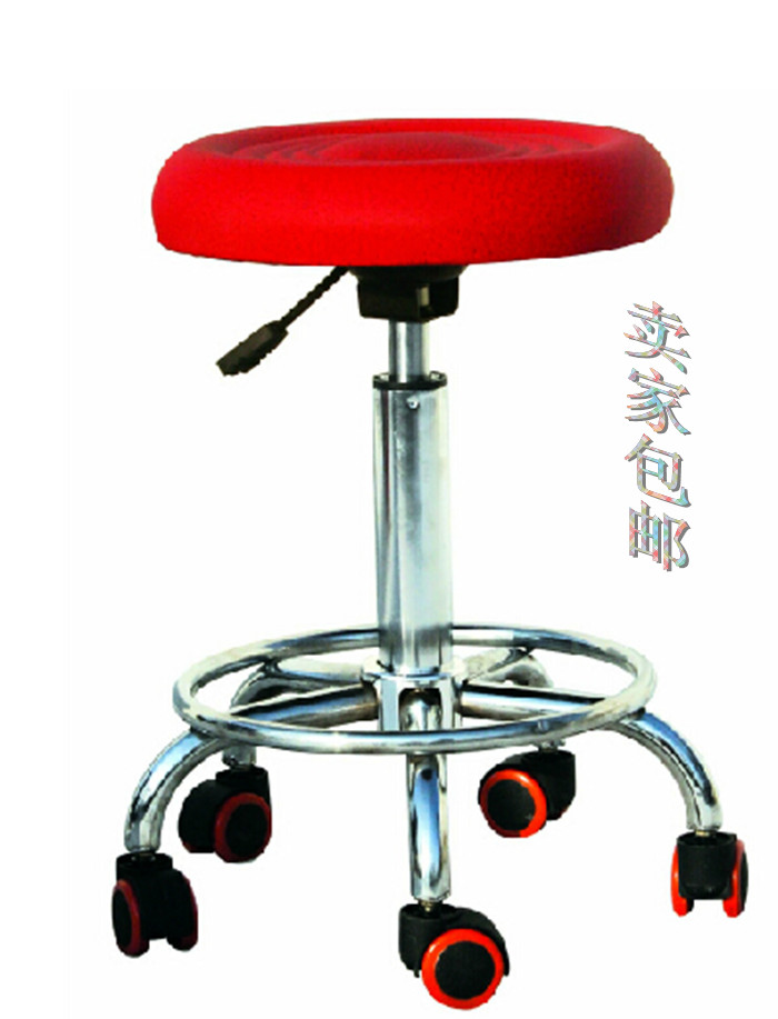 Large chair hairdresser chair Barber chair Round stool barber shop hair cut hair stool lift rotation