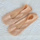 Vớ ren nữ nông miệng vô hình mùa xuân và mùa hè vớ mỏng silicone chống trượt cotton đáy vớ đặt vớ Hàn Quốc