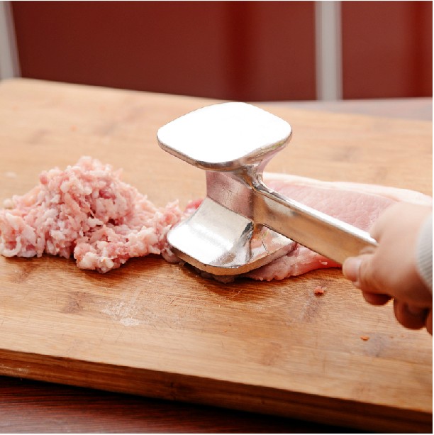 Aluminum alloy household meat hammer Steak hammer Loose meat hammer All aluminum hammer meat steak hammer Large double-sided pork chop hammer