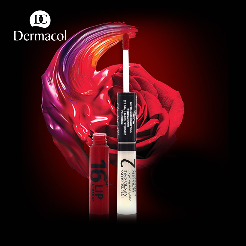 Dermacol黛玛蔻16H不脱色唇釉持久保湿滋润防水唇彩唇膏唇蜜口红