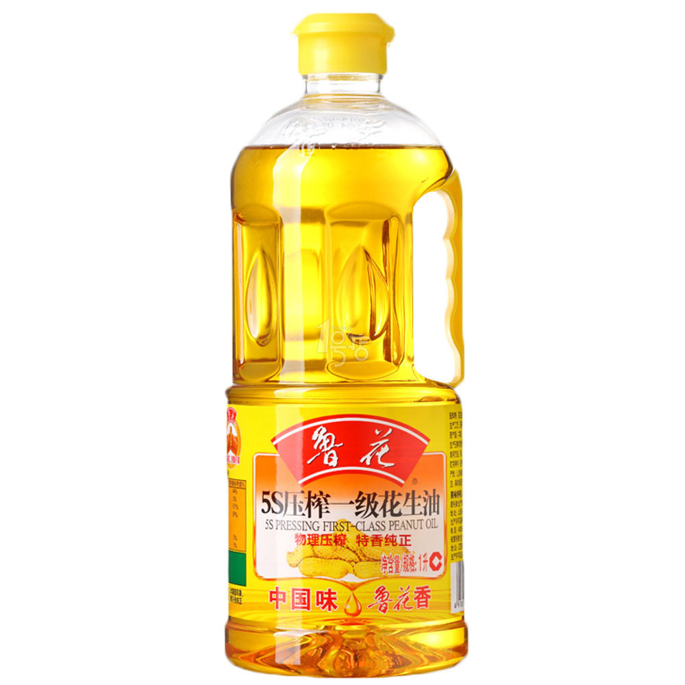 鲁花压榨一级花生油1L/桶