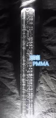 High transparent plexiglass acrylic bubble tube PMMA hexagonal bubble tube decorative lighting material processing customization