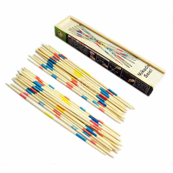 秉信游戏棒儿时回忆奇点木质游戏棒挑花棒撒棒彩色31根桌游