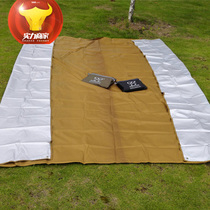 Manufacturer direct sales 3 * 3m camping abrasion resistant and waterproof UV-proof carpet oxford cloth ground mat sky screen 135-3