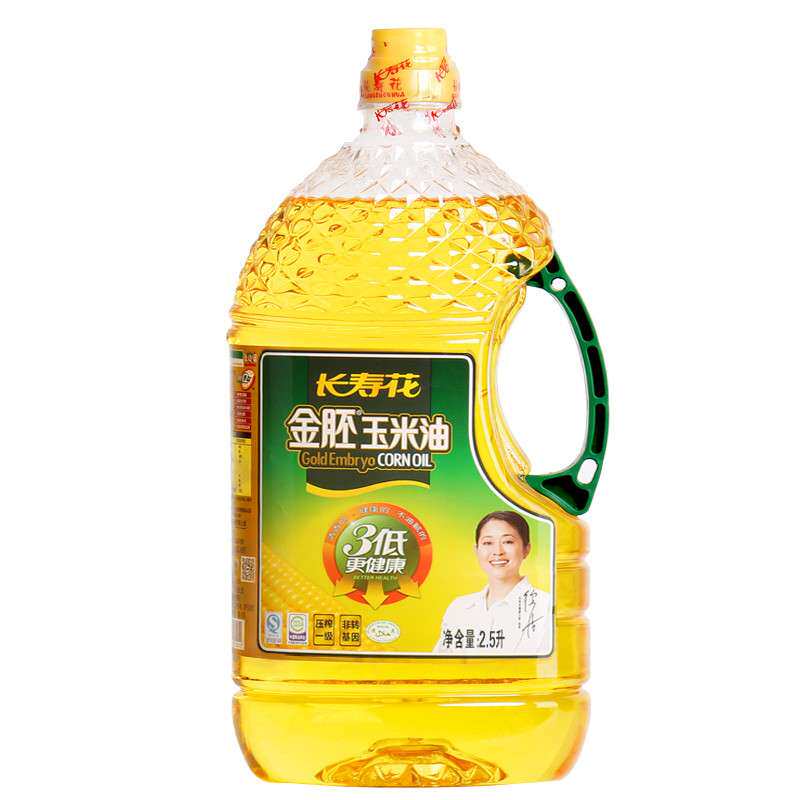 【苏宁易购】长寿花 金胚玉米油2.5L 非转基因 食用油