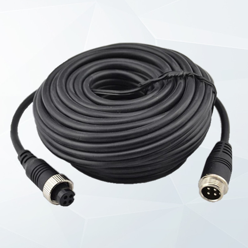 5 meters 4-core aviation head line car DVR special audio and video Ting long anti-aging high-quality transmission line factory direct sales