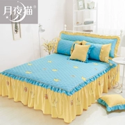 Hàn Quốc công chúa gió dày bông bông bông bedspread giường váy một mảnh tấm trượt 1.2m1.5m1.8m2m - Váy Petti