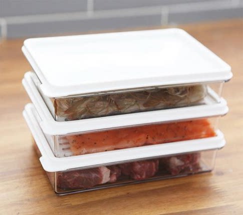 Korea imported BTLIFE sealed transparent plastic fresh box 3pcs large tableware lunch box 650ml