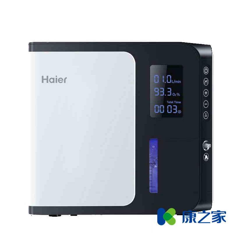 海尔制氧机家用老人氧气机孕妇医用吸氧气机小型便携车载吸氧器1L