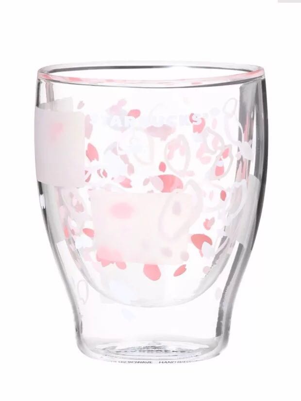 Spot Japan Procurement 2017 Starbucks Starbucks Cherry Blossom Cup Double Glass Cup 296ml