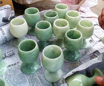 Fidelity natural jade Guizhou jade jade wine cup new jade bowl kung fu tea cup tea bowl spot direct sale