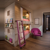 Girls bunk bed Princess children bunk bed up-and-down bed double 1 5 meters modern minimalist