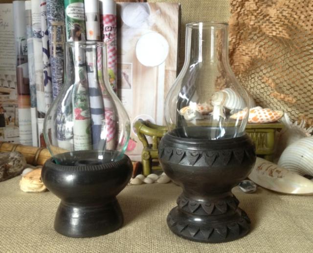 Spot-Thai ceramic candlestick glass lampshade-clubhouse restaurant Home Buddha altar SPA retro candlestick
