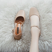 Giày bà ngoại mới 2018 phiên bản Hàn Quốc hoang dã với đôi sandal nữ mùa hè mũi vuông retro với một đôi giày Mary Jane
