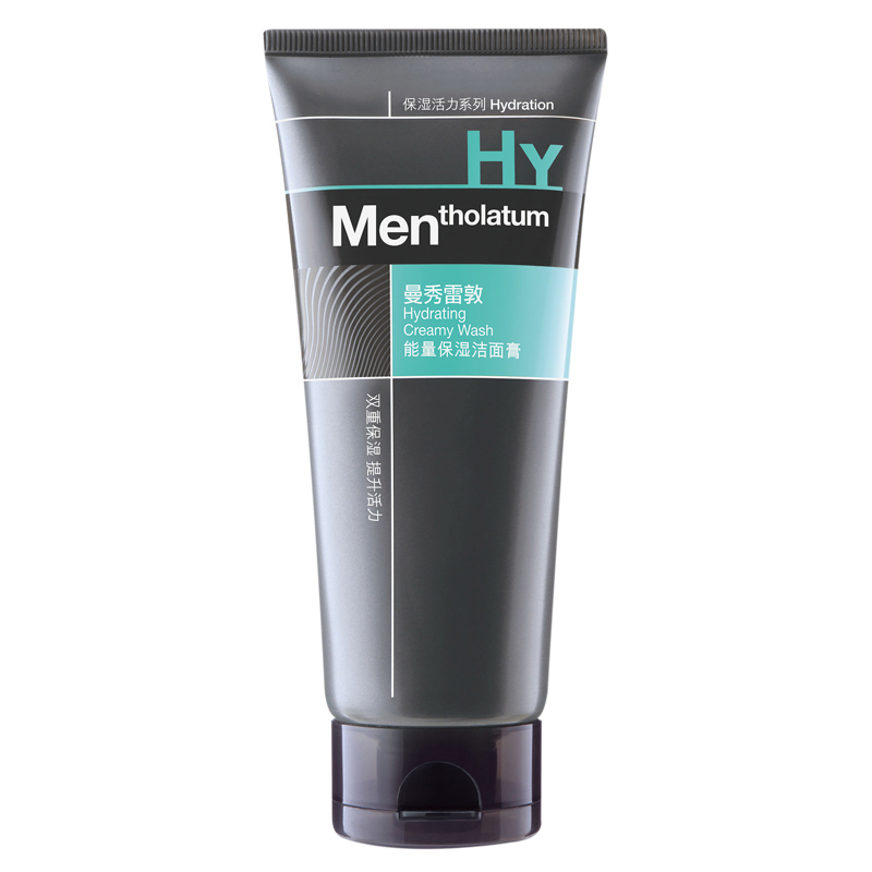 Mentholatum/曼秀雷敦男士洗面奶 能量保湿洁面膏100g 正品不紧绷