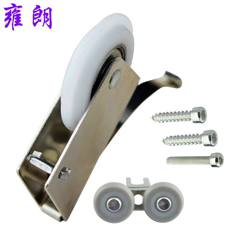 Yong Lang Mounted Door Push Door Non-stainless Steel Push Door Bulk Bathroom Closed Door Moving Door Silent Bearing Rail Wheel
