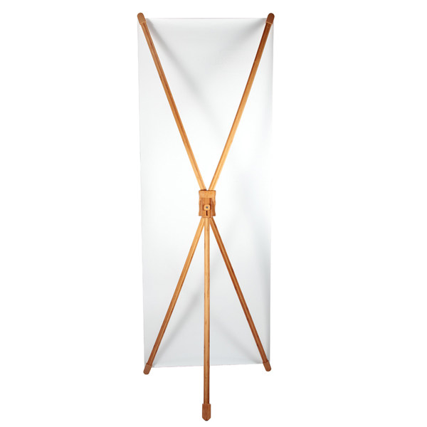 X booth 60x160 disassembly bamboo advertising stand design custom sale poster screen custom display stand
