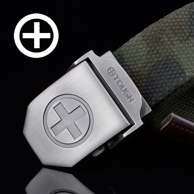 Round Cross Closed Canvas Belt Outdoor Sports Leisure Belt Army Training Fabric Strap Strap Strap Strap