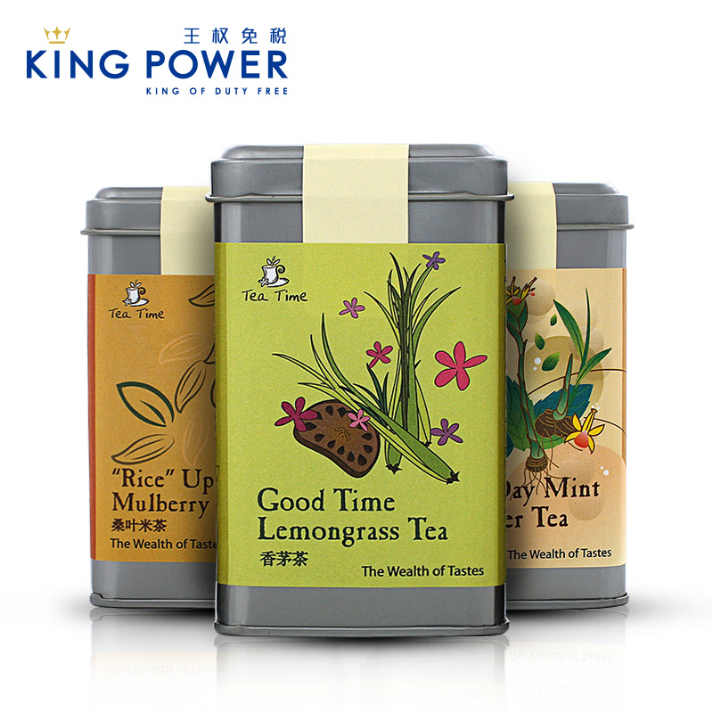 Tea Time桑叶米/香茅/薄荷姜花草茶套装泰国进口40g