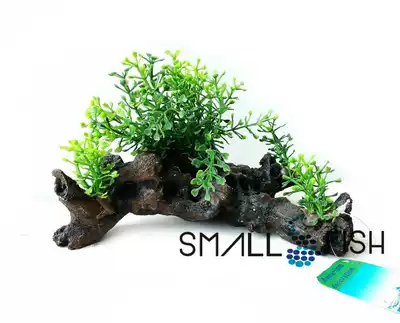 Simulation of water grass branches sinking Wood fake water grass aquarium decoration set fish tank landscape Mose