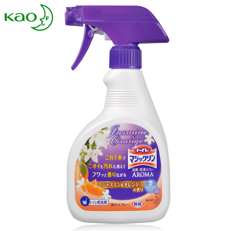 进口花王万洁灵马桶泡沫清洁剂400ml 除菌除臭中性不伤瓷砖柑橘香