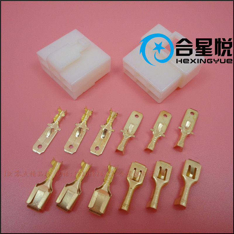 DJ7061-6 3-11 21 Motor Mormon Electric Vehicle Harness Connectors 6 Holes Butt for Automotive Connectors