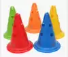High-grade 30cm perforated round bottom square bottom logo bucket football obstacle training cone football basketball training equipment