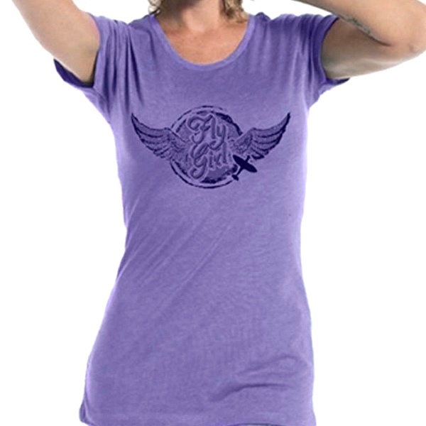 British tourism Royal Air Force Museum cultural and creative commemorative gift boutique fly girl round neck women's T-shirt