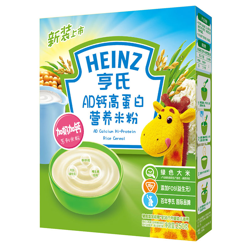 乐友孕婴童亨氏高蛋白营养米粉250g