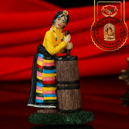 Тибетская красная тибетская характеристика традиционного мастерства Ajia Clank Clack Clack Camellia Camellia Passion Magnetic Patch