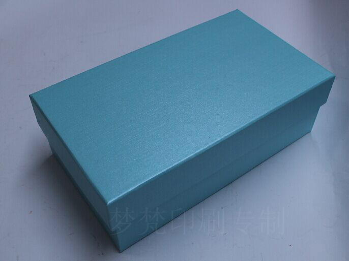 Pure Sky Blue Light Blue Universe Cover Shoe Box Gift Packaging Box Gift Box Lenika Shading-Taobao