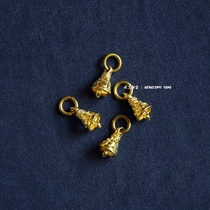 Manual Keyring Creative Key Button Traditional Key Buckle Retro Key Button Christmas Key Buckle Brass Key Hang