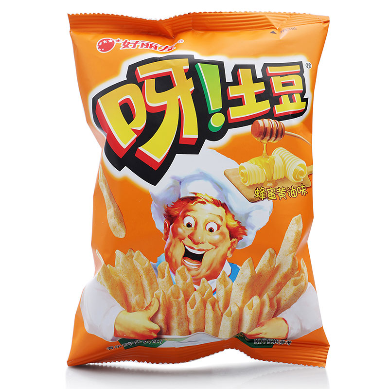 【天猫超市】好丽友呀!土豆空心薯条(蜂蜜黄油味)40g/包