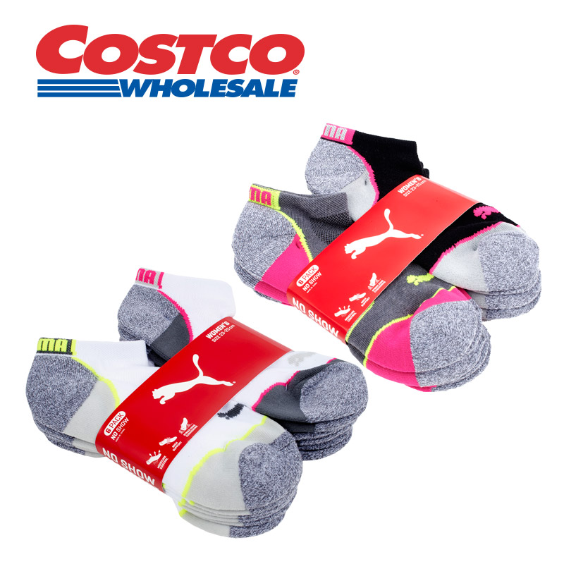 Puma/彪马女用运动休闲短袜 6双 Costco直营
