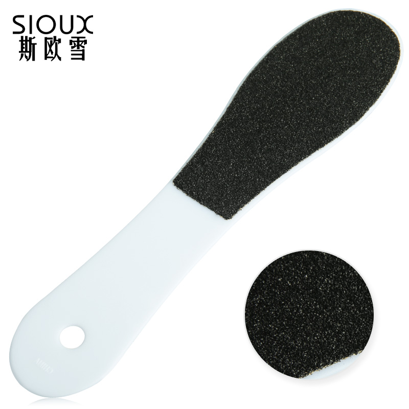 SIOUX美甲工具用品 脚板挫 塑料柄 粗细双面砂制 去死皮搓脚板