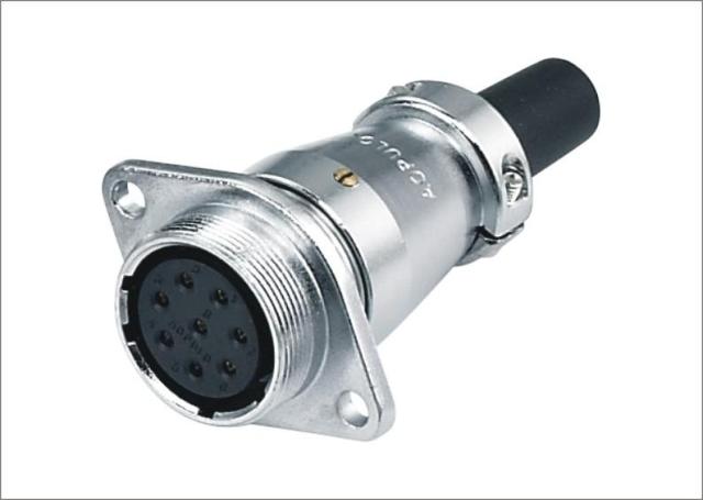 AOPULO Australia Pron Aviation Industrial Connector AT-ZQ with flange docking socket (Type 28 Type 32) IP44
