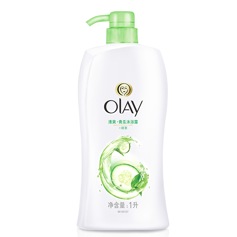 【天猫超市】OLAY沐浴露玉兰油青瓜绿茶水嫩清爽美肌沐浴乳1L