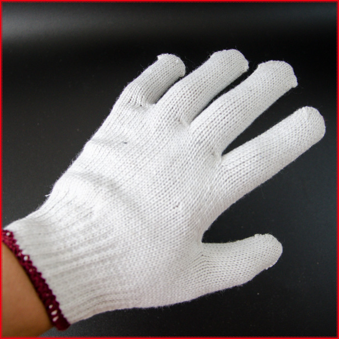 Labor protection gloves thin line thick cotton gloves wear-resistant cotton protective white gloves labor protection cotton gloves