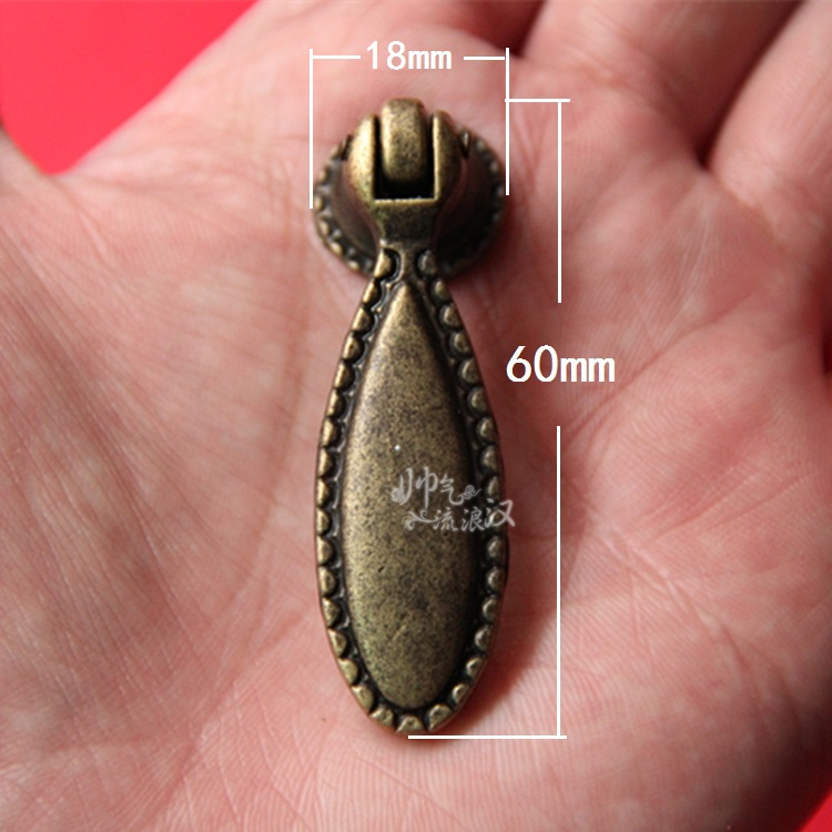 B095 Antique Handle Drawer Pull Chain Handle Furniture Furniture Five Gold Accessories Overall Cupboard Handle Home Dress Long Handle
