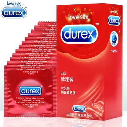 杜蕾斯避孕套 情迷装12只 超薄活力刺激安全套情趣成人计生用品xs