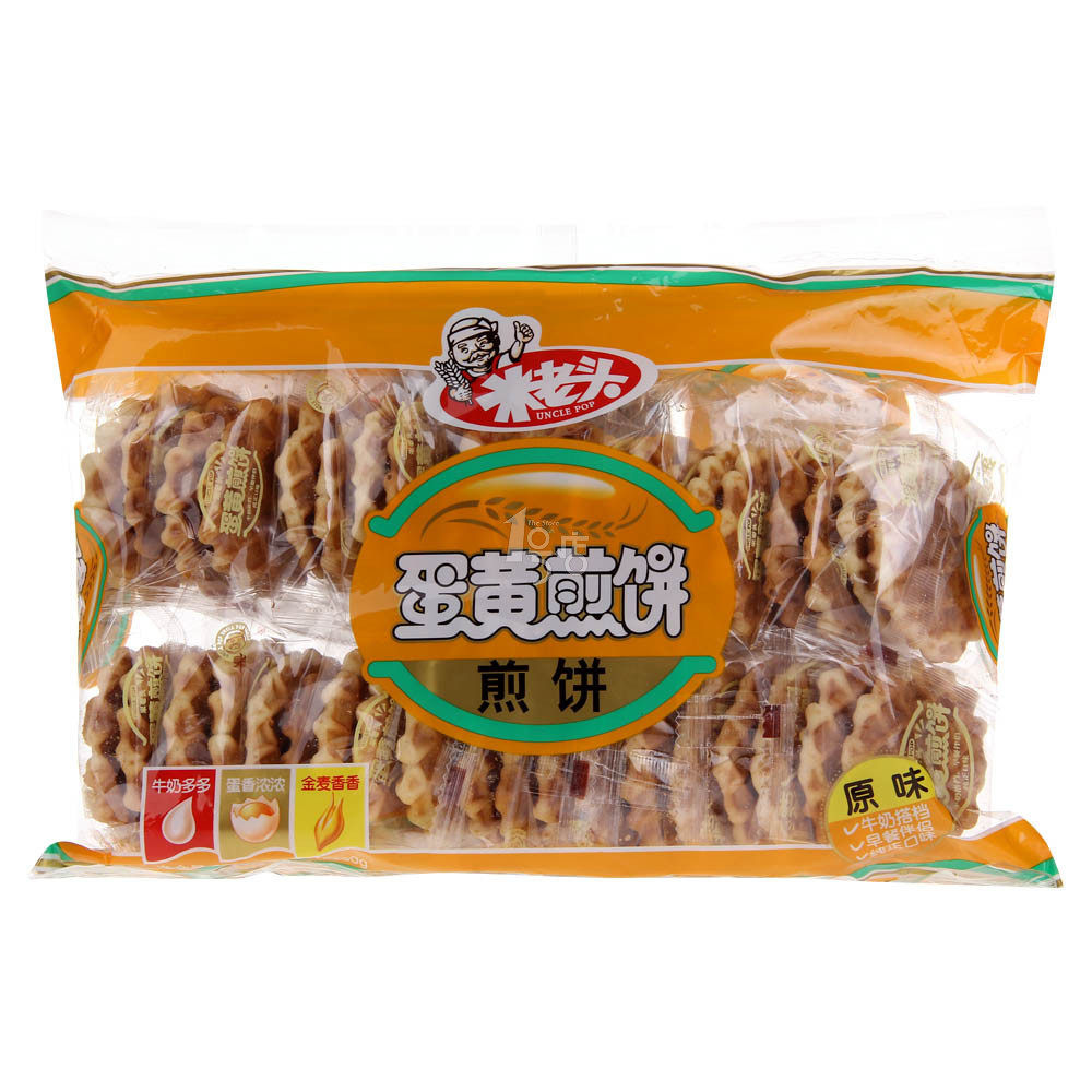 米老头 蛋黄煎饼原味300g/包